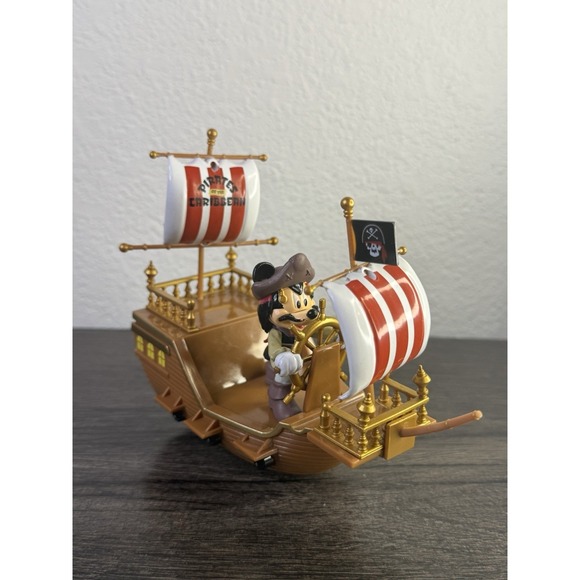 Disney Other - Disney Parks Pirates of the Caribbean Mickey Pullback Pirate Ship toy